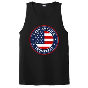 Keep America Trumpless Funny Anti Trump 2024 Pro Democrat PosiCharge Competitor Tank