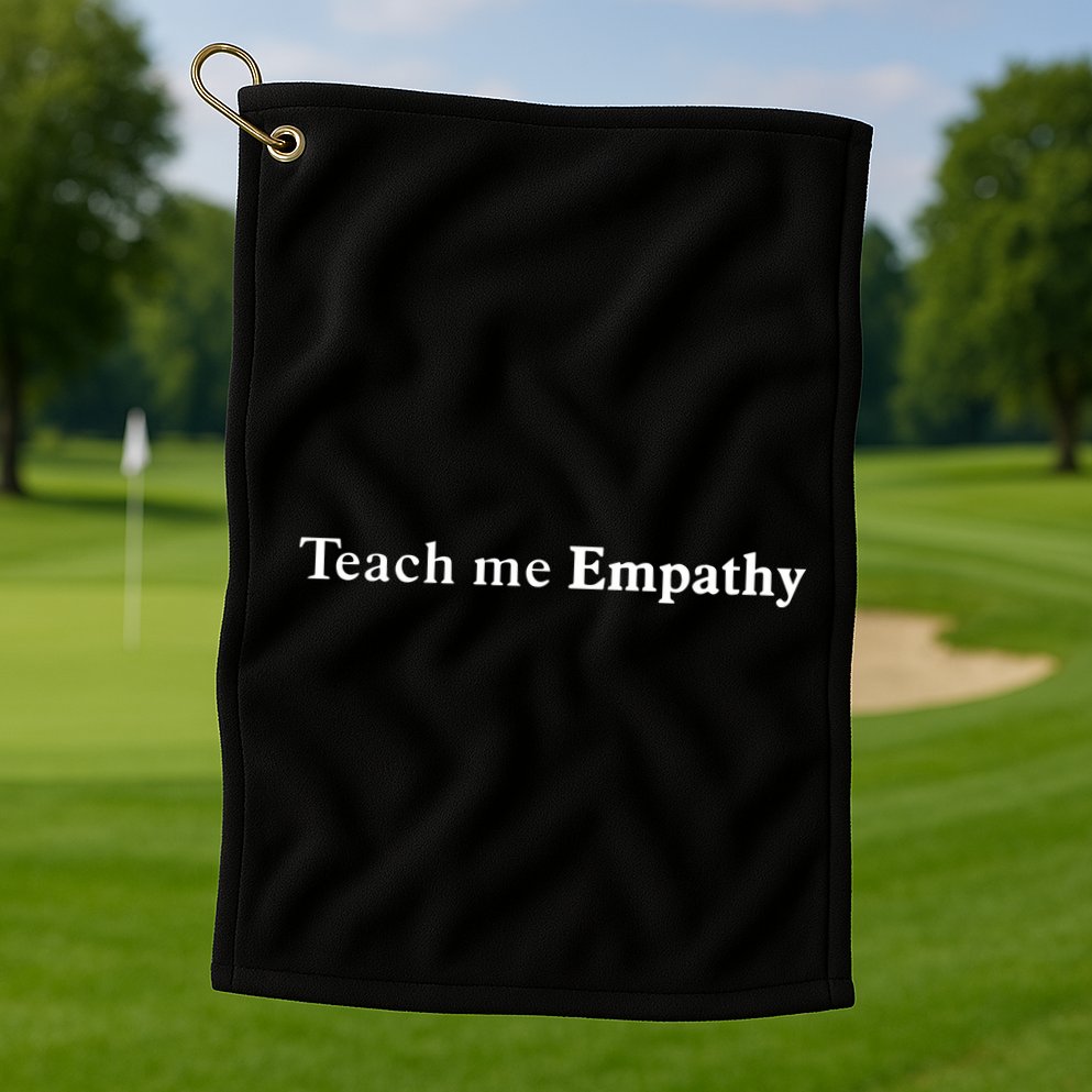 Kevin Abstract Teach Me Empathy Arizona Golf Towel
