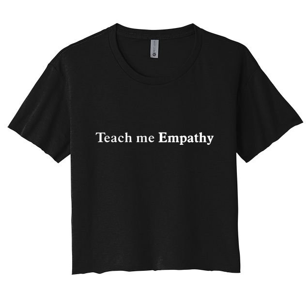 Kevin Abstract Teach Me Empathy Arizona Crop Top