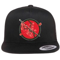 Katana Cherry Blossoms Flatbill Hat