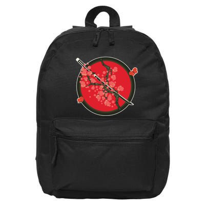 Katana Cherry Blossoms 16 in Basic Backpack