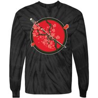 Katana Cherry Blossoms Tie-Dye Long Sleeve Shirt