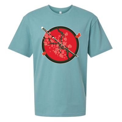 Katana Cherry Blossoms Sueded Cloud Jersey T-Shirt