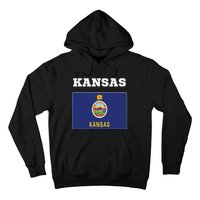 Kansas American Usa Top Travel Flag Gift Hoodie