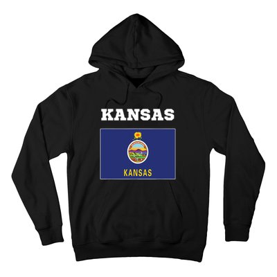 Kansas American Usa Top Travel Flag Gift Hoodie