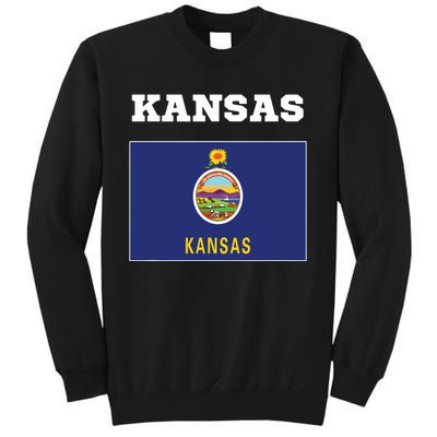 Kansas American Usa Top Travel Flag Gift Sweatshirt