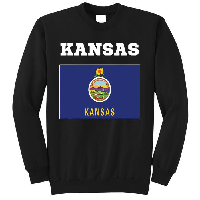 Kansas American Usa Top Travel Flag Gift Sweatshirt