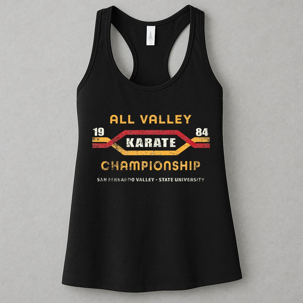 Karate All Valley 1984 Funny Womens Tank Top