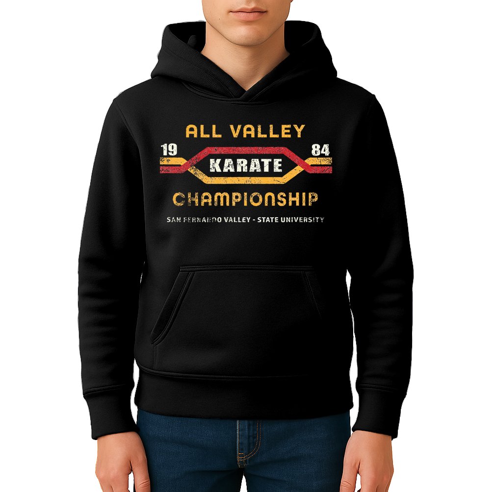 Karate All Valley 1984 Funny Kids Hoodie