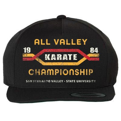 Karate All Valley 1984 Funny Wool Snapback Cap