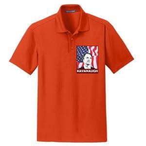 Kavanaugh American Flag Dry Zone Grid Polo