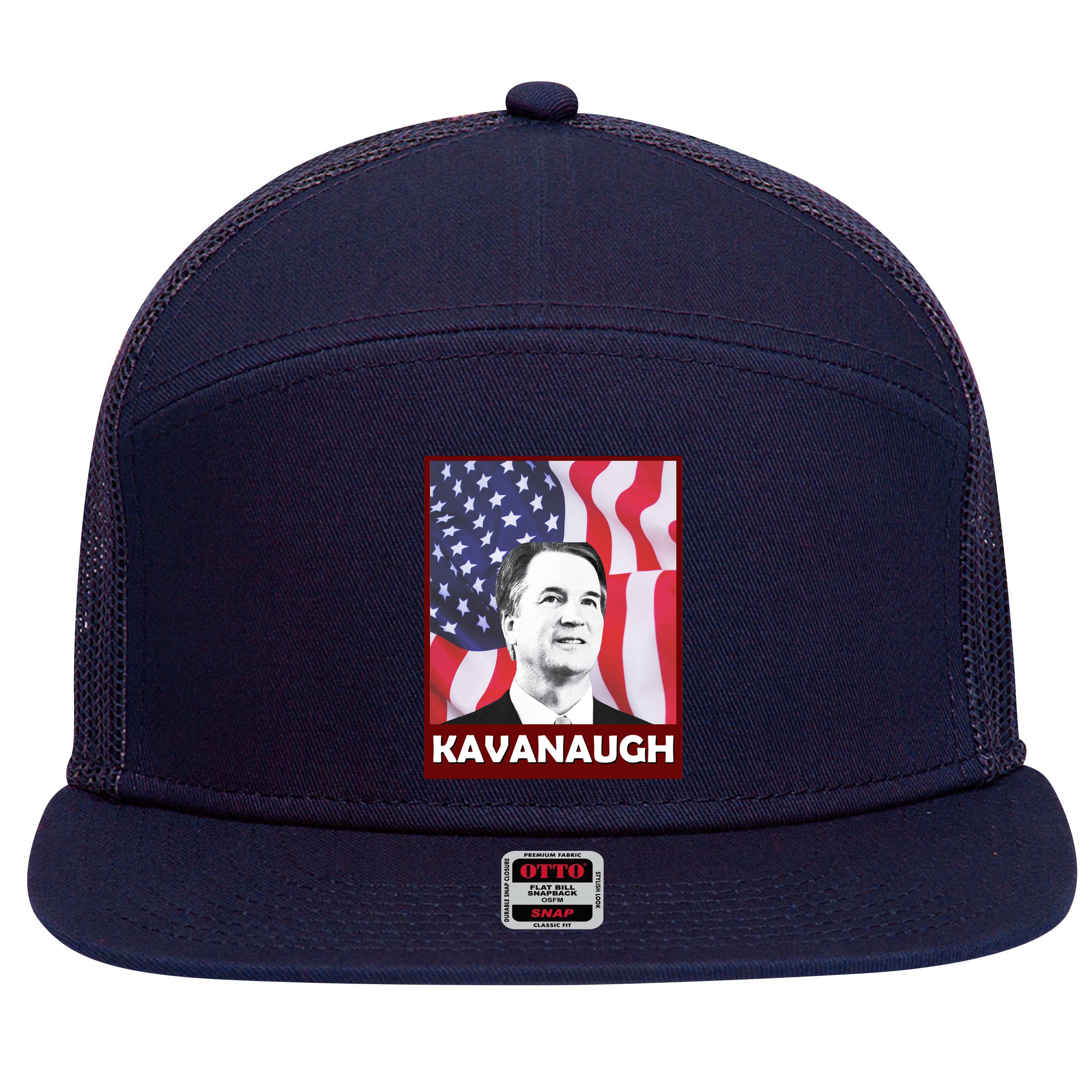 Kavanaugh American Flag 7 Panel Mesh Trucker Snapback Hat