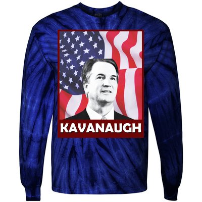 Kavanaugh American Flag Tie-Dye Long Sleeve Shirt