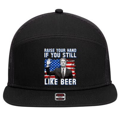 Kavanaugh Still Like Beer American Flag 7 Panel Mesh Trucker Snapback Hat