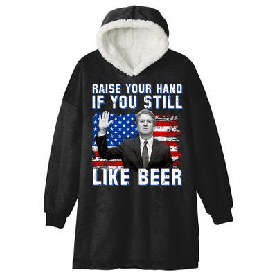 Kavanaugh Still Like Beer American Flag Hooded Wearable Blanket