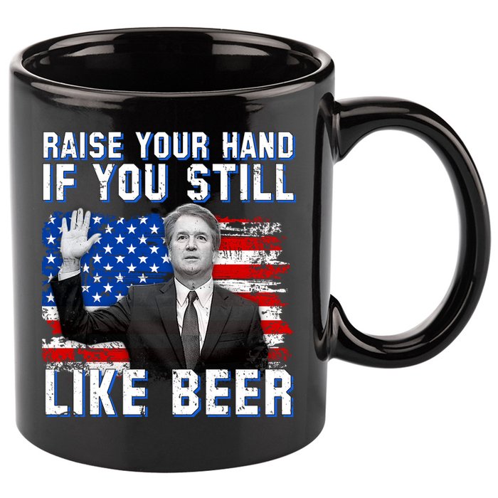 Kavanaugh Still Like Beer American Flag 11oz C Handle Ceramic Mug