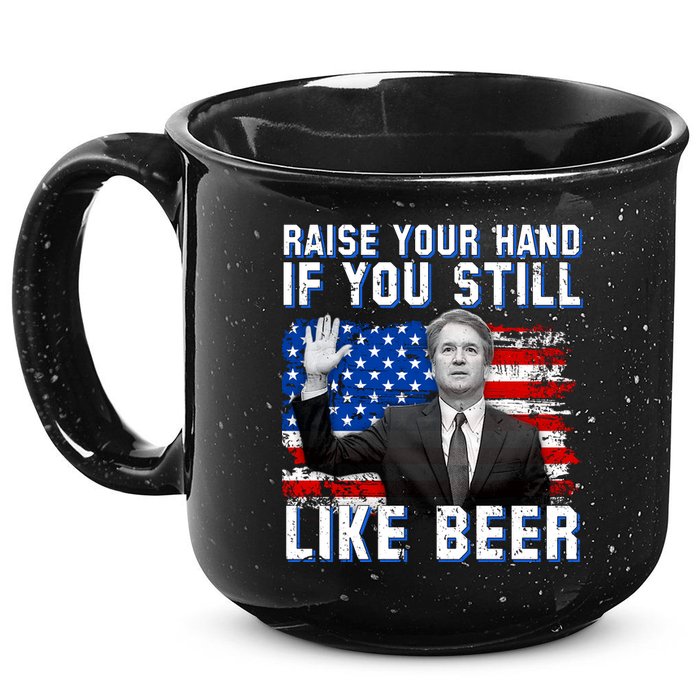 Kavanaugh Still Like Beer American Flag 15oz Campfire Ceramic Mug
