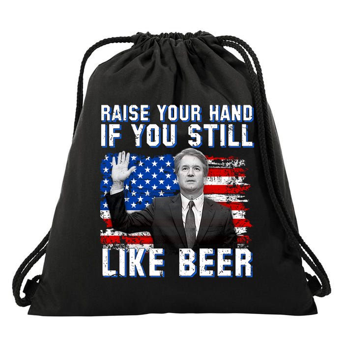 Kavanaugh Still Like Beer American Flag Drawstring Bag