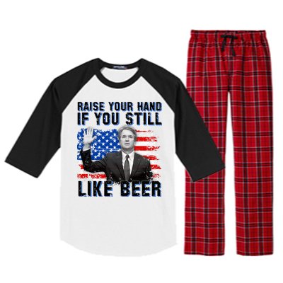 Kavanaugh Still Like Beer American Flag Raglan Sleeve Pajama Set