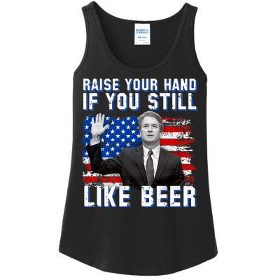 Kavanaugh Still Like Beer American Flag Ladies Essential Tank