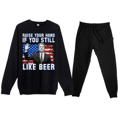 Kavanaugh Still Like Beer American Flag Premium Crewneck Sweatsuit Set