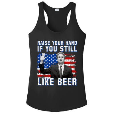 Kavanaugh Still Like Beer American Flag Ladies PosiCharge Competitor Racerback Tank