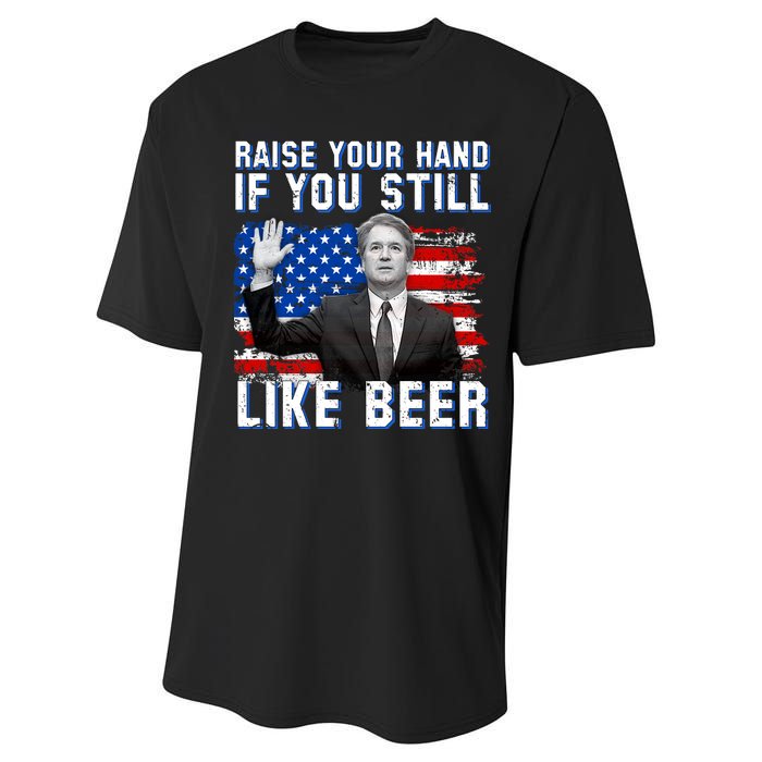 Kavanaugh Still Like Beer American Flag Performance Sprint T-Shirt