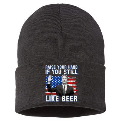 Kavanaugh Still Like Beer American Flag Sustainable Knit Beanie