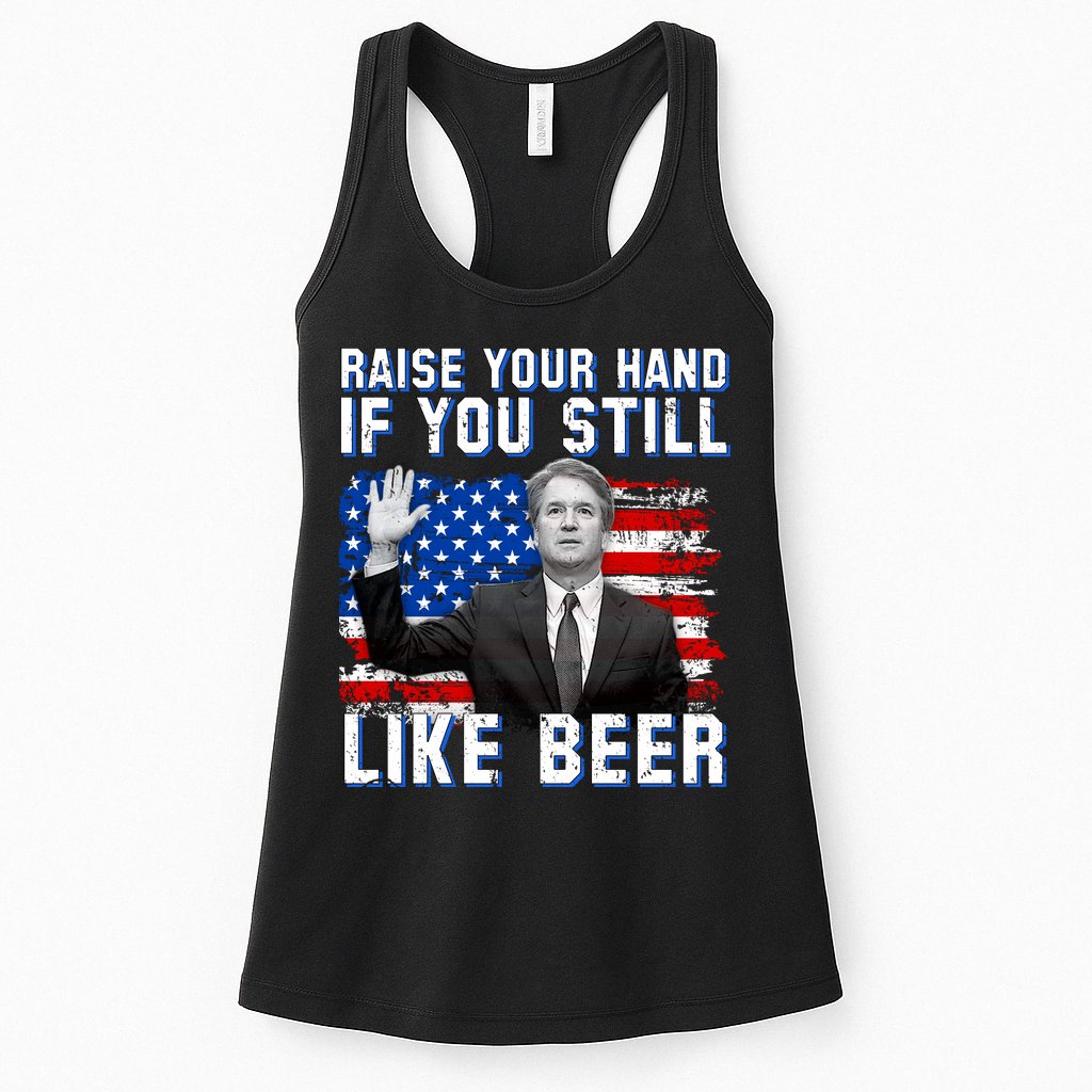 Kavanaugh Still Like Beer American Flag Womens Tank Top