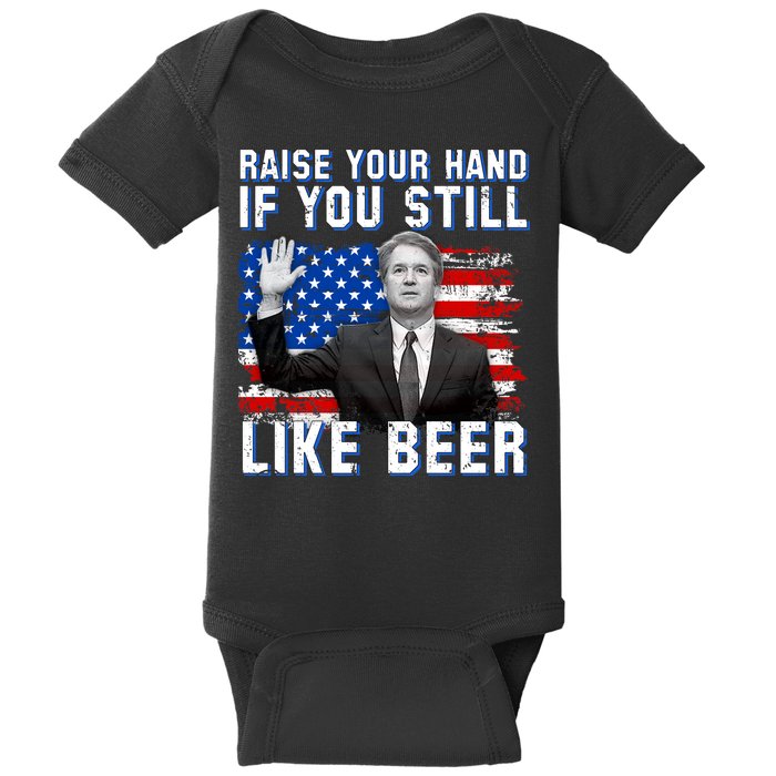 Kavanaugh Still Like Beer American Flag Baby Bodysuit