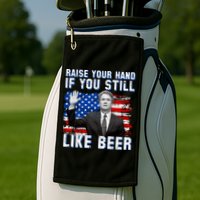 Kavanaugh Still Like Beer American Flag Golf Towel