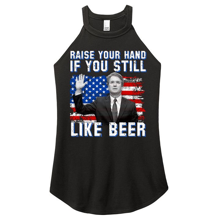 Kavanaugh Still Like Beer American Flag Women's Perfect Tri Rocker Tank