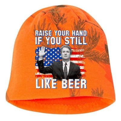 Kavanaugh Still Like Beer American Flag Kati - Camo Knit Beanie