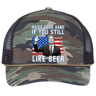 Kavanaugh Still Like Beer American Flag Retro Rope Trucker Hat Cap