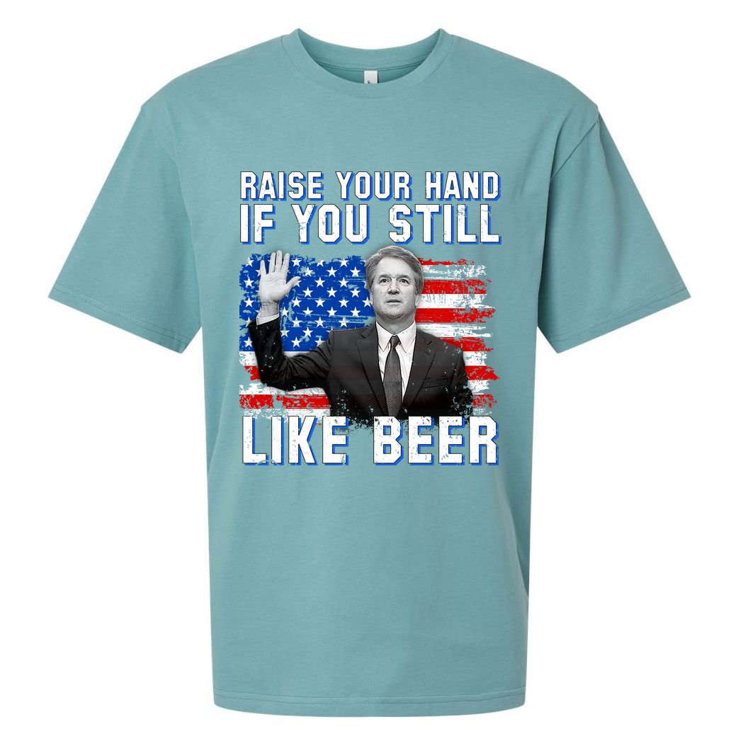 Kavanaugh Still Like Beer American Flag Sueded Cloud Jersey T-Shirt