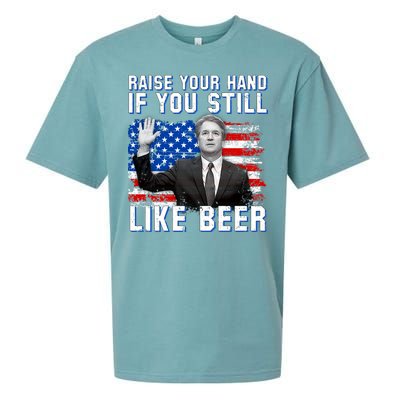 Kavanaugh Still Like Beer American Flag Sueded Cloud Jersey T-Shirt