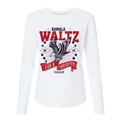 Kamala And Walz For A Brighter Tomorrow 2024 Boho Womens Cotton Relaxed Long Sleeve T-Shirt