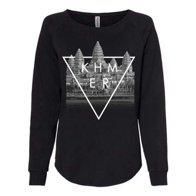 Khmer Angkor Wat Cambodian Womens California Wash Sweatshirt