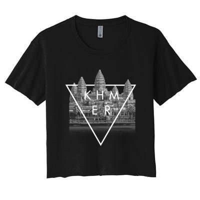 Khmer Angkor Wat Cambodian Women's Crop Top Tee