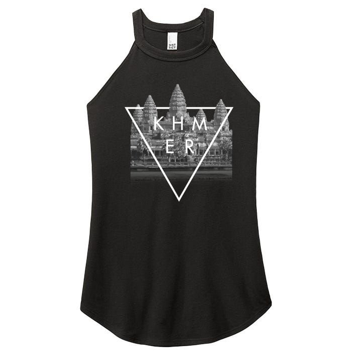 Khmer Angkor Wat Cambodian Women's Perfect Tri Rocker Tank