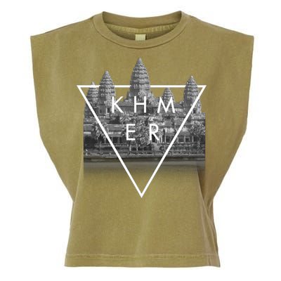 Khmer Angkor Wat Cambodian Garment-Dyed Women's Muscle Tee