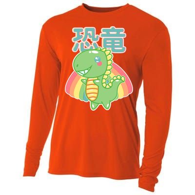 Kawaii Cute Dinosaur Cooling Performance Long Sleeve Crew