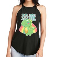 Kawaii Cute Dinosaur Women's Perfect Tri Rocker Tank