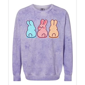 Kawaii Cute Easter Bunny Rabbits Colorblast Crewneck Sweatshirt