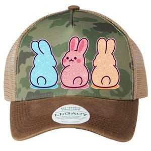 Kawaii Cute Easter Bunny Rabbits Legacy Tie Dye Trucker Hat