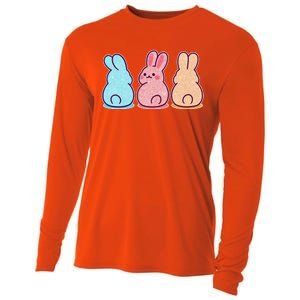 Kawaii Cute Easter Bunny Rabbits Cooling Performance Long Sleeve Crew