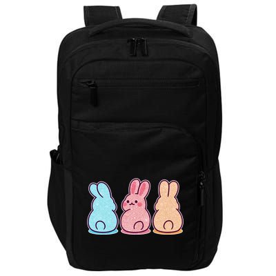 Kawaii Cute Easter Bunny Rabbits Impact Tech Backpack