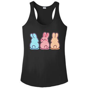 Kawaii Cute Easter Bunny Rabbits Ladies PosiCharge Competitor Racerback Tank