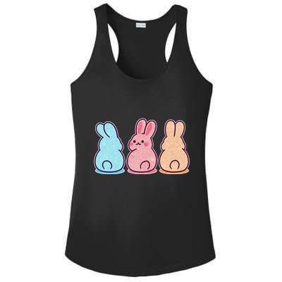 Kawaii Cute Easter Bunny Rabbits Ladies PosiCharge Competitor Racerback Tank