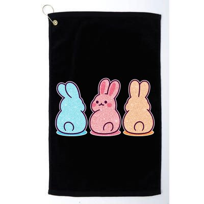 Kawaii Cute Easter Bunny Rabbits Golf Towel